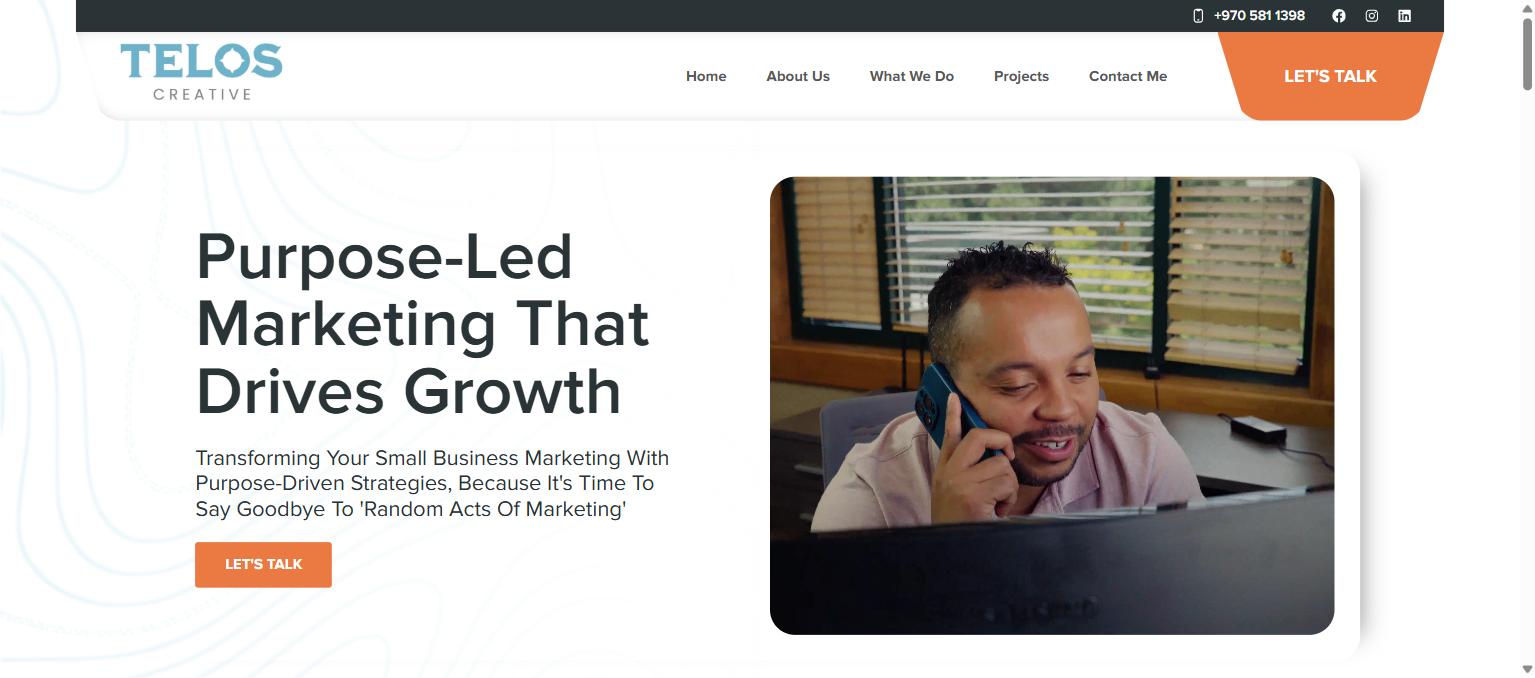 teloscreative.com homepage